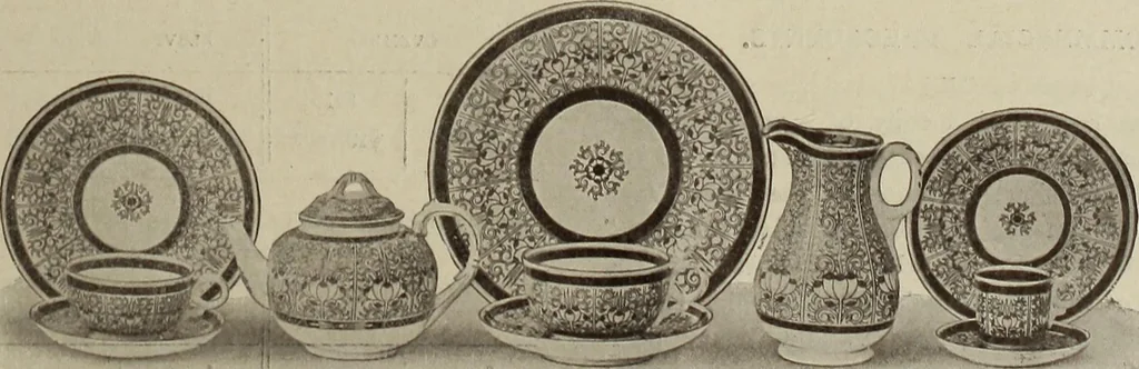 An illustration from Crockery & glass journal, 1875, leaf 94