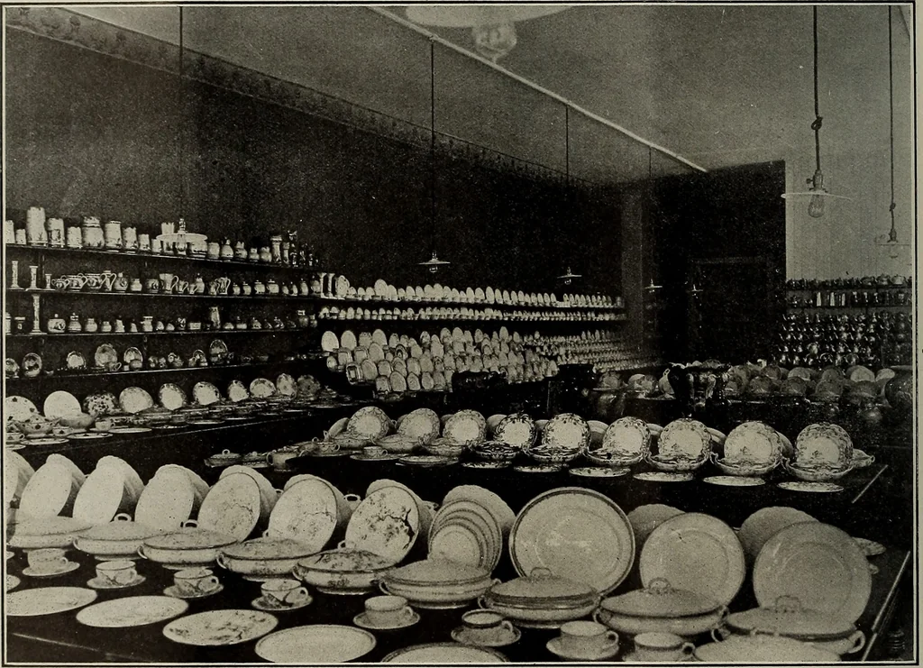 An illustration from Crockery & glass journal, 1875, leaf 121