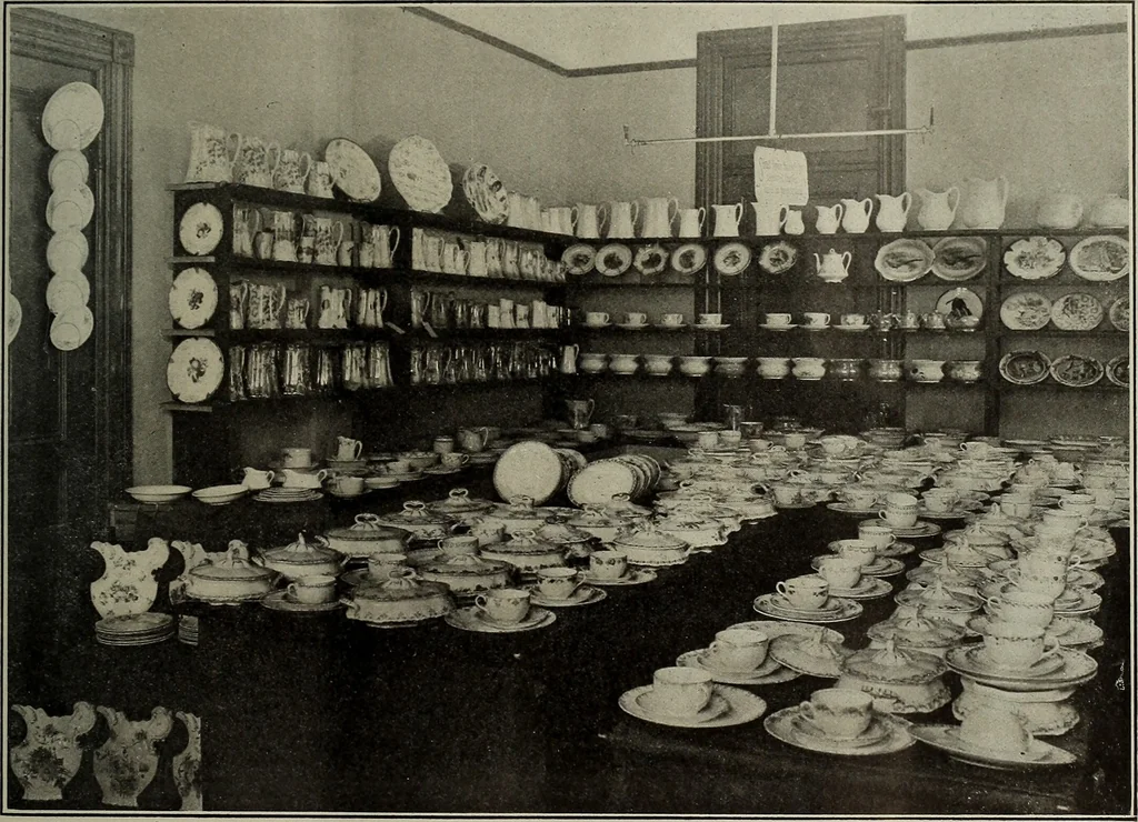 An illustration from Crockery & glass journal, 1875, leaf 122