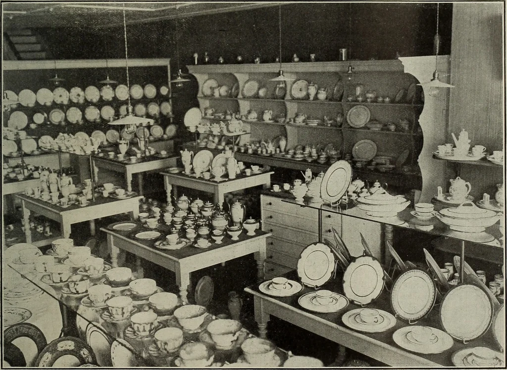 An illustration from Crockery & glass journal, 1875, leaf 138