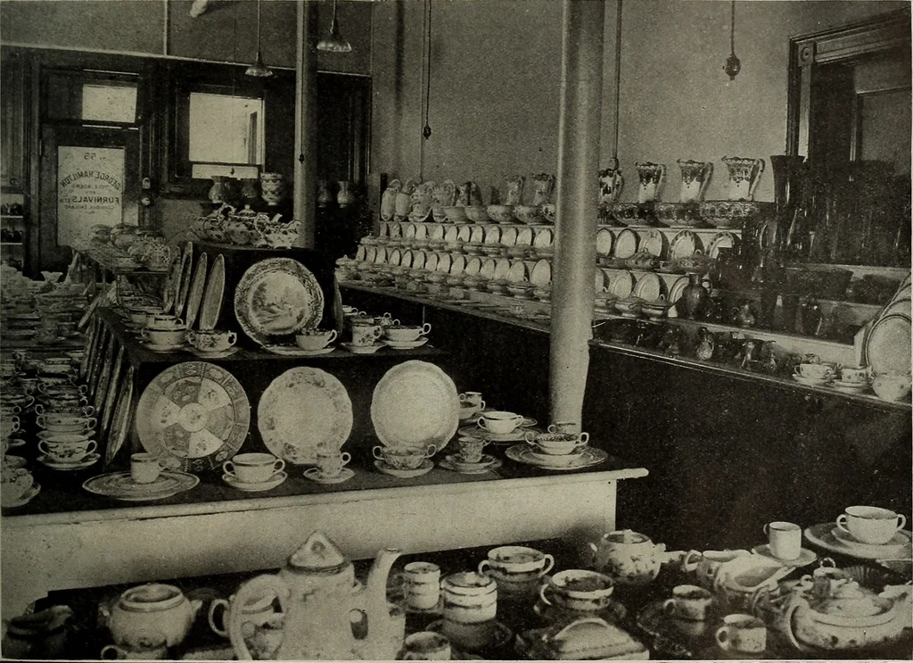 An illustration from Crockery & glass journal, 1875, leaf 146