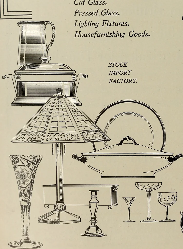 An illustration from Crockery & glass journal, 1875, leaf 473
