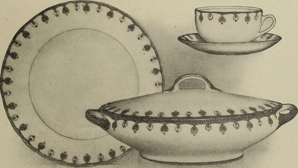 An illustration from Crockery & glass journal, 1875, leaf 570