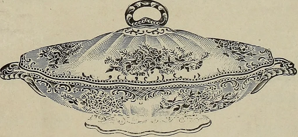 An illustration from Crockery & glass journal, 1875, leaf 692
