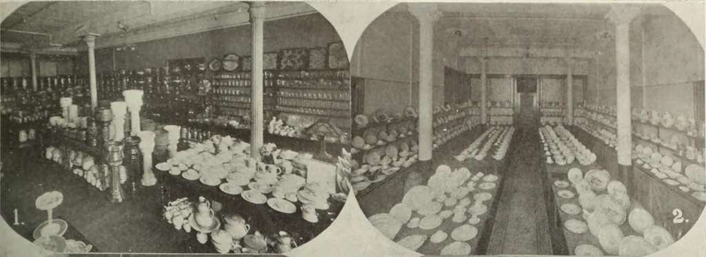 An illustration from Crockery & glass journal, 1875, leaf 142