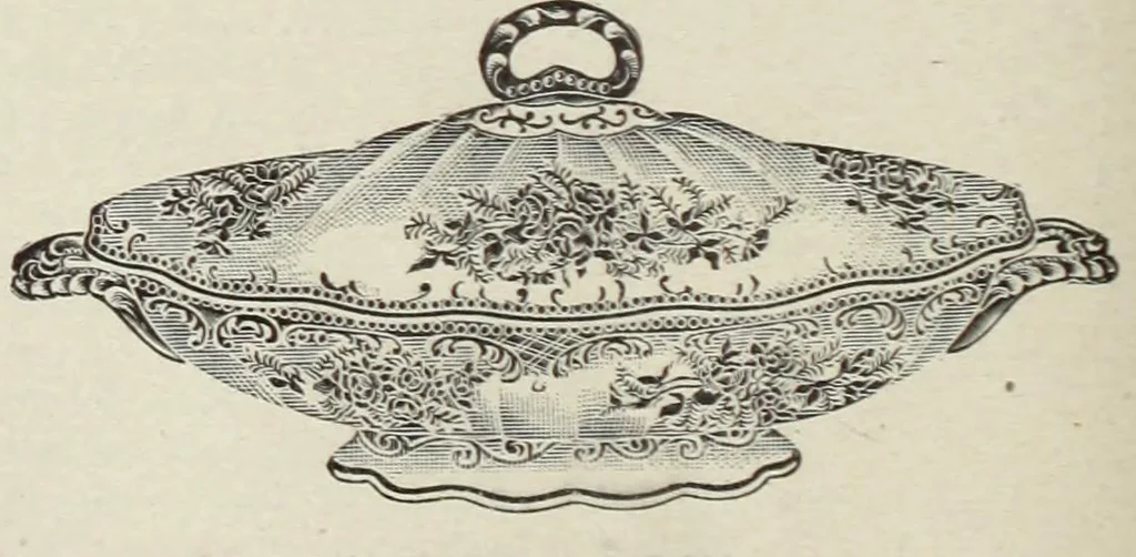 An illustration from Crockery & glass journal, 1875, leaf 689