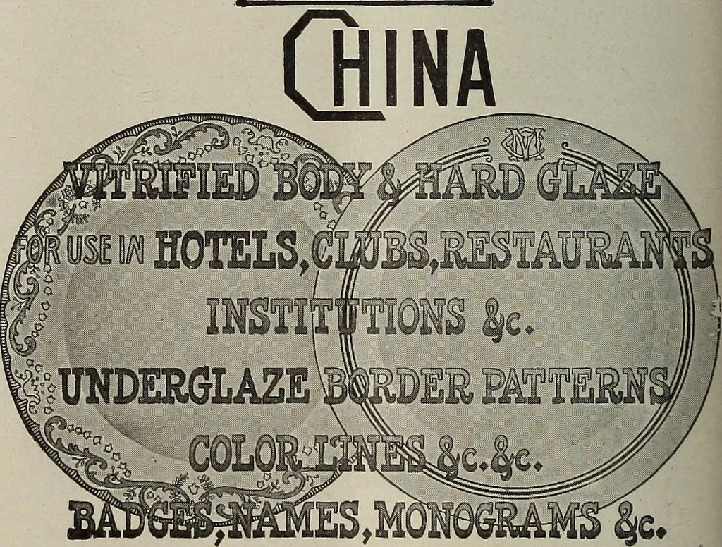 An illustration from Crockery & glass journal, 1875, leaf 183
