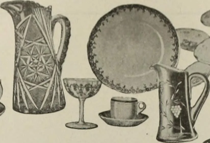 An illustration from Crockery & glass journal, 1875, leaf 586