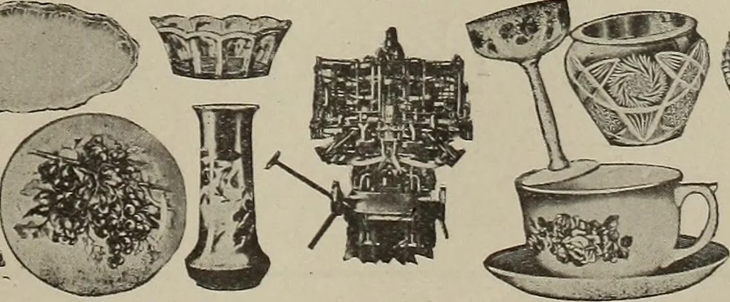 An illustration from Crockery & glass journal, 1875, leaf 586