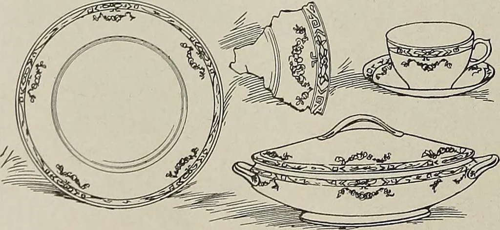 An illustration from Crockery & glass journal, 1875, leaf 605