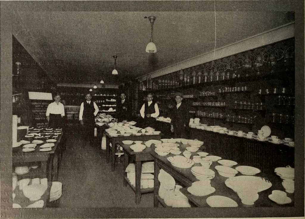 An illustration from Crockery & glass journal, 1875, leaf 505