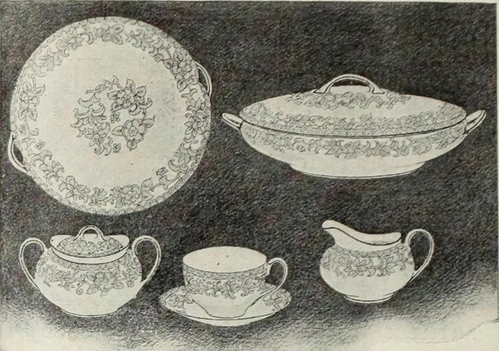 An illustration from Crockery & glass journal, 1875, leaf 111