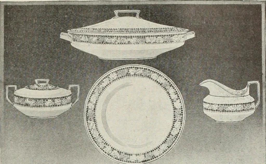 An illustration from Crockery & glass journal, 1875, leaf 136
