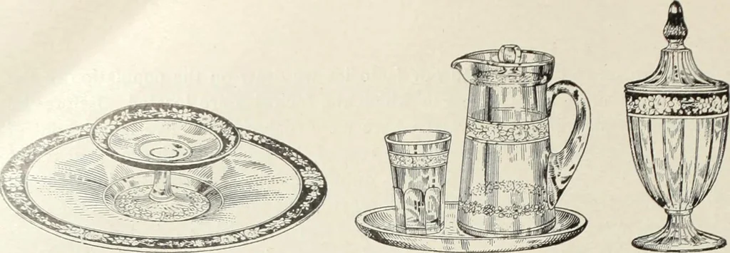 An illustration from Crockery & glass journal, 1875, leaf 499