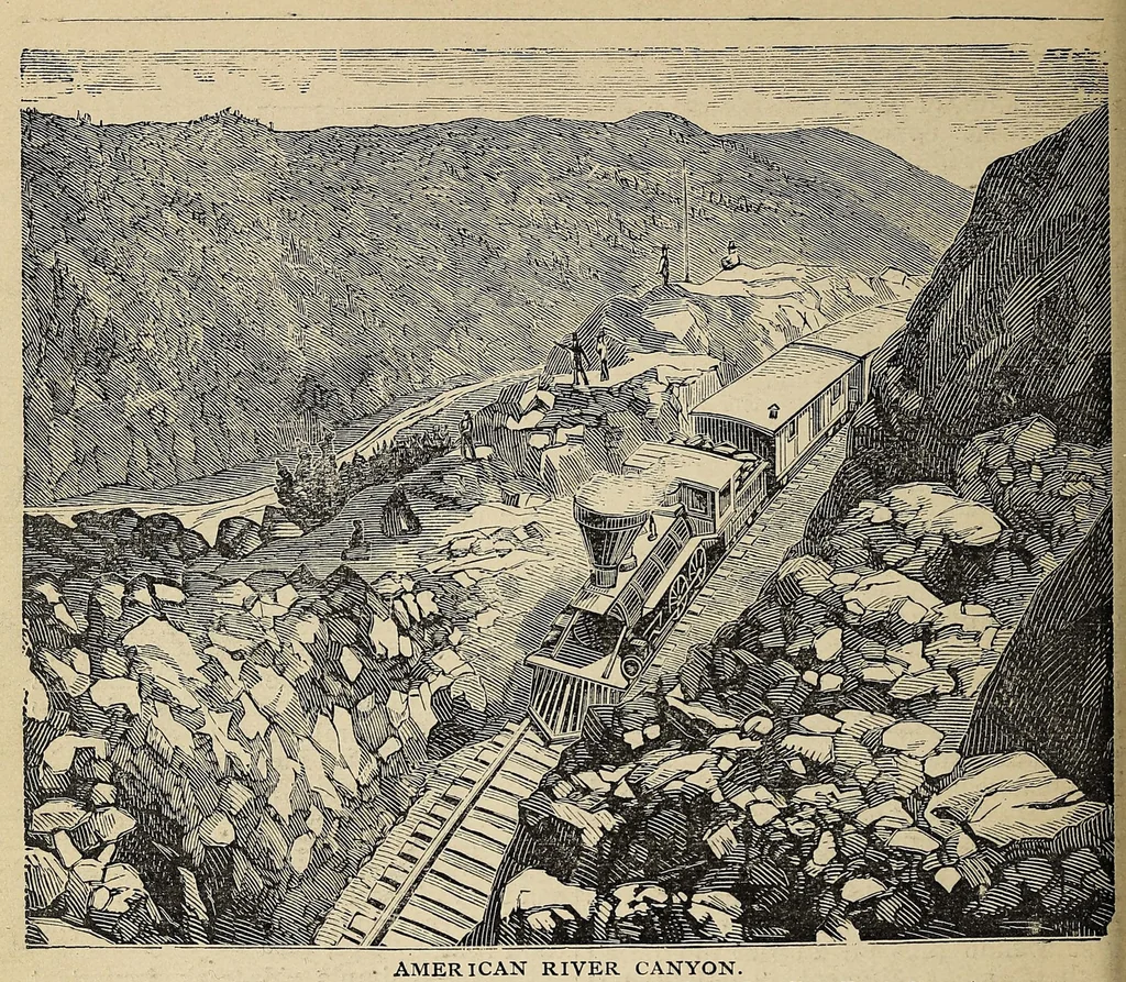 An illustration from Crofutt's new Overland tourist, and Pacific Coast guide ... over the Union, Kansas, Central and Southern Pacific Railroads, their branches and connections, by rail, water and stage .., 1883, leaf 184