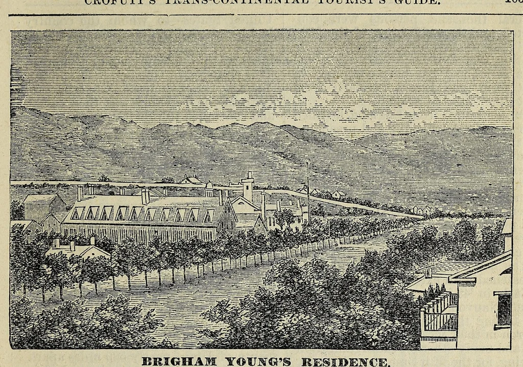 An illustration from Crofutt's trans-continental tourist's guide : containing a full and authentic description of over five hundred cities, towns, villages, stations, government forts and camps, mountains, lakes, rivers, sulphur, soda and hot springs, scenery, watering places, summer resorts ... : over the Union Pacific railroad, Central Pacific railroad of Cal., their branches and connections by stage and water : from the Atlantic to the Pacific Ocean : illustrated, 1872, leaf 131