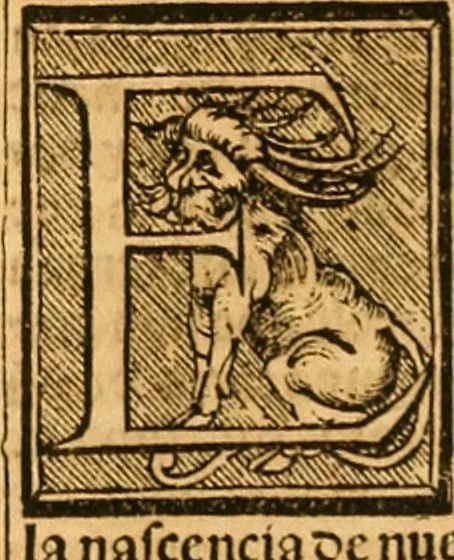 An illustration from Cronica del muy valeroso rey don Fernando, visnieto del sancto rey don Fernádo que gano a Seuilla : Nieto del rey dõ Alonso que fue par [?] emperador, [?] hizo el libro de las Sicte partidas y fue hijo del rey dõ Sancho el B[?]auo : Cuyas cronicas estan impressas : [?] y fue padre del rey dõ Alõso Onzeno q gano las Algeziras : Y abuelo del rey don Pedro : Cuyas cronicas tambie estan impressas : Este es el rey don Fernado que dizen que murio emplazado de los Caruajales, 1554, leaf 153