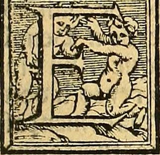 An illustration from Cronica del muy valeroso rey don Fernando, visnieto del sancto rey don Fernádo que gano a Seuilla : Nieto del rey dõ Alonso que fue par [?] emperador, [?] hizo el libro de las Sicte partidas y fue hijo del rey dõ Sancho el B[?]auo : Cuyas cronicas estan impressas : [?] y fue padre del rey dõ Alõso Onzeno q gano las Algeziras : Y abuelo del rey don Pedro : Cuyas cronicas tambie estan impressas : Este es el rey don Fernado que dizen que murio emplazado de los Caruajales, 1554, leaf 16