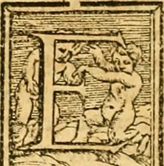 An illustration from Cronica del muy valeroso rey don Fernando, visnieto del sancto rey don Fernádo que gano a Seuilla : Nieto del rey dõ Alonso que fue par [?] emperador, [?] hizo el libro de las Sicte partidas y fue hijo del rey dõ Sancho el B[?]auo : Cuyas cronicas estan impressas : [?] y fue padre del rey dõ Alõso Onzeno q gano las Algeziras : Y abuelo del rey don Pedro : Cuyas cronicas tambie estan impressas : Este es el rey don Fernado que dizen que murio emplazado de los Caruajales, 1554, leaf 201