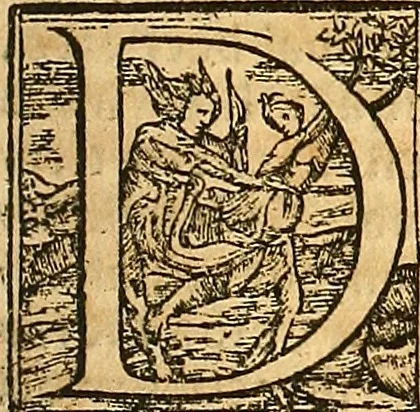 An illustration from Cronica del muy valeroso rey don Fernando, visnieto del sancto rey don Fernádo que gano a Seuilla : Nieto del rey dõ Alonso que fue par [?] emperador, [?] hizo el libro de las Sicte partidas y fue hijo del rey dõ Sancho el B[?]auo : Cuyas cronicas estan impressas : [?] y fue padre del rey dõ Alõso Onzeno q gano las Algeziras : Y abuelo del rey don Pedro : Cuyas cronicas tambie estan impressas : Este es el rey don Fernado que dizen que murio emplazado de los Caruajales, 1554, leaf 282