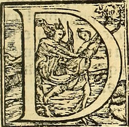 An illustration from Cronica del muy valeroso rey don Fernando, visnieto del sancto rey don Fernádo que gano a Seuilla : Nieto del rey dõ Alonso que fue par [?] emperador, [?] hizo el libro de las Sicte partidas y fue hijo del rey dõ Sancho el B[?]auo : Cuyas cronicas estan impressas : [?] y fue padre del rey dõ Alõso Onzeno q gano las Algeziras : Y abuelo del rey don Pedro : Cuyas cronicas tambie estan impressas : Este es el rey don Fernado que dizen que murio emplazado de los Caruajales, 1554, leaf 48