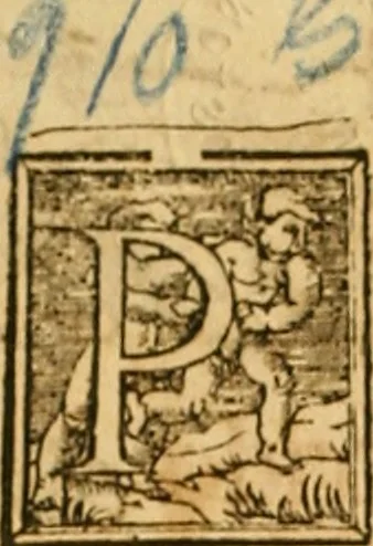 An illustration from Cronica del muy valeroso rey don Fernando, visnieto del sancto rey don Fernádo que gano a Seuilla : Nieto del rey dõ Alonso que fue par [?] emperador, [?] hizo el libro de las Sicte partidas y fue hijo del rey dõ Sancho el B[?]auo : Cuyas cronicas estan impressas : [?] y fue padre del rey dõ Alõso Onzeno q gano las Algeziras : Y abuelo del rey don Pedro : Cuyas cronicas tambie estan impressas : Este es el rey don Fernado que dizen que murio emplazado de los Caruajales, 1554, leaf 5