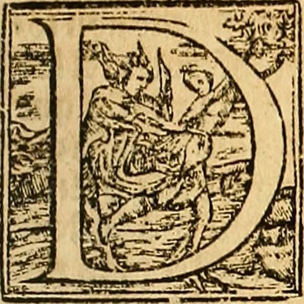 An illustration from Cronica del muy valeroso rey don Fernando, visnieto del sancto rey don Fernádo que gano a Seuilla : Nieto del rey dõ Alonso que fue par [?] emperador, [?] hizo el libro de las Sicte partidas y fue hijo del rey dõ Sancho el B[?]auo : Cuyas cronicas estan impressas : [?] y fue padre del rey dõ Alõso Onzeno q gano las Algeziras : Y abuelo del rey don Pedro : Cuyas cronicas tambie estan impressas : Este es el rey don Fernado que dizen que murio emplazado de los Caruajales, 1554, leaf 76