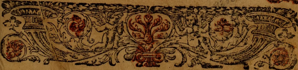 An illustration from Cronica del rey don Rodrigo con la destruycion de España : y como los moros la ganaron, 1587, leaf 6