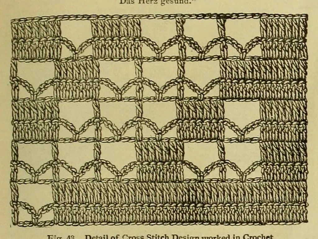 An illustration from Cross-stitch embroidery, 1899, leaf 17