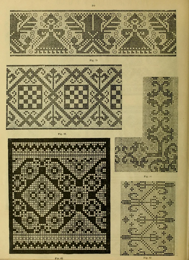 An illustration from Cross-stitch embroidery, 1899, leaf 26