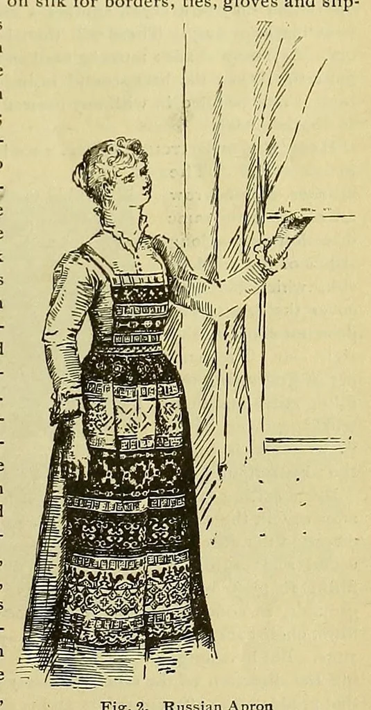 An illustration from Cross-stitch embroidery, 1899, leaf 9