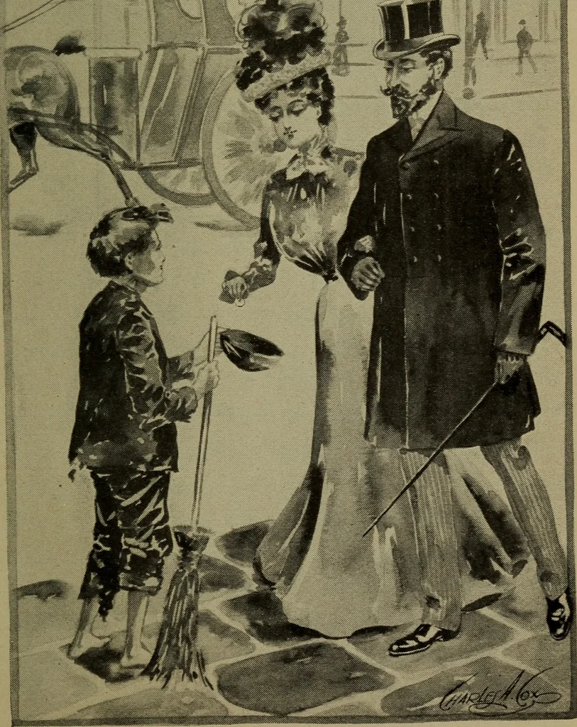 An illustration from The crown of wild olive; four lectures on work, traffic, war, and the future of England, 1900, leaf 64
