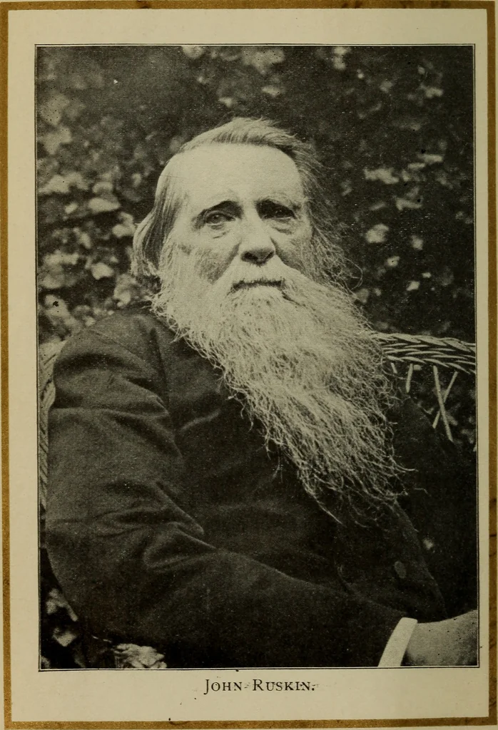 An illustration from The crown of wild olive; four lectures on work, traffic, war, and the future of England, 1900, leaf 7