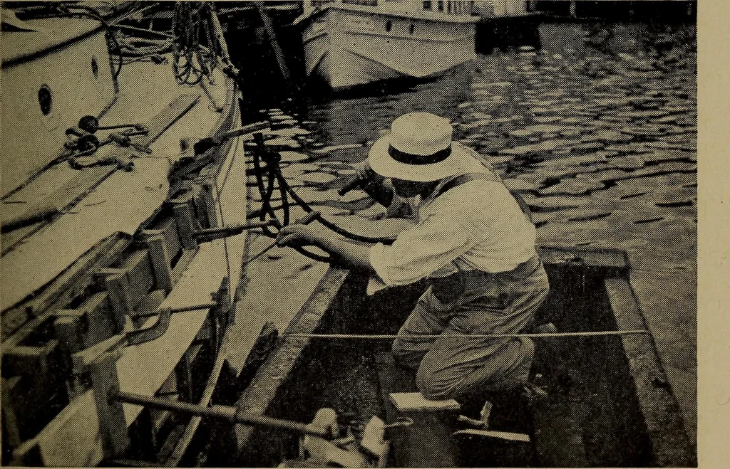 An illustration from The cruise of the Hippocampus, 1922, leaf 106