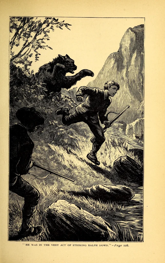 An illustration from The cruise of the Snowbird; a story of Arctic adventure, 1884, leaf 255