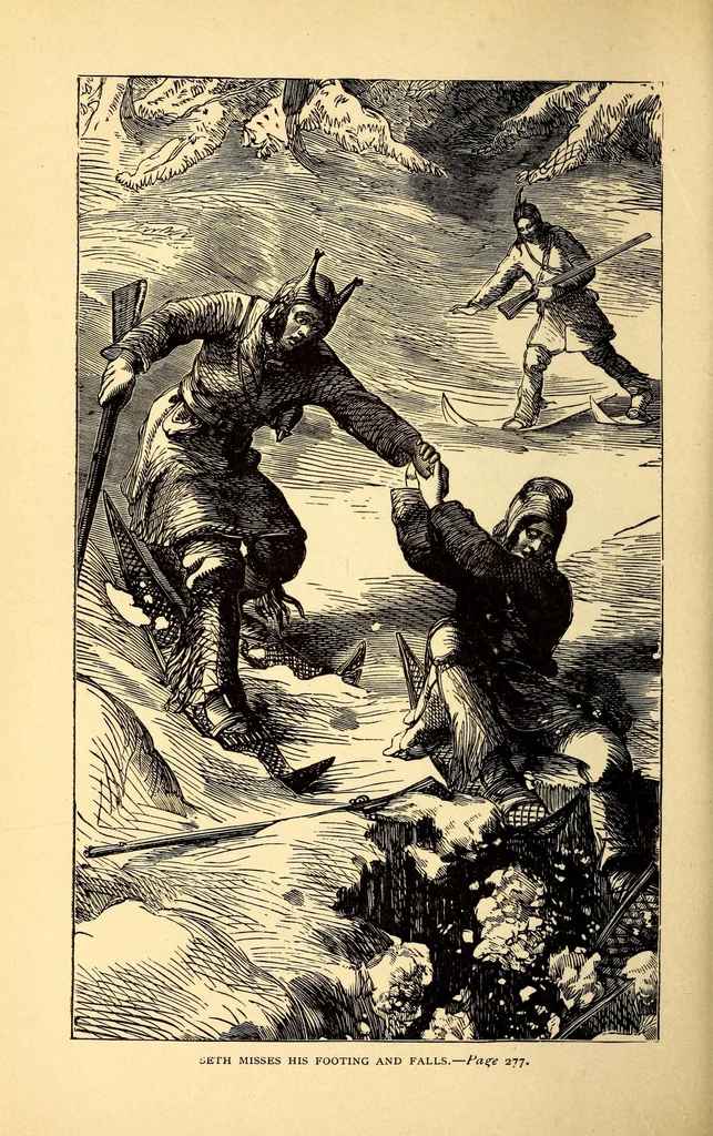 An illustration from The cruise of the Snowbird; a story of Arctic adventure, 1884, leaf 306