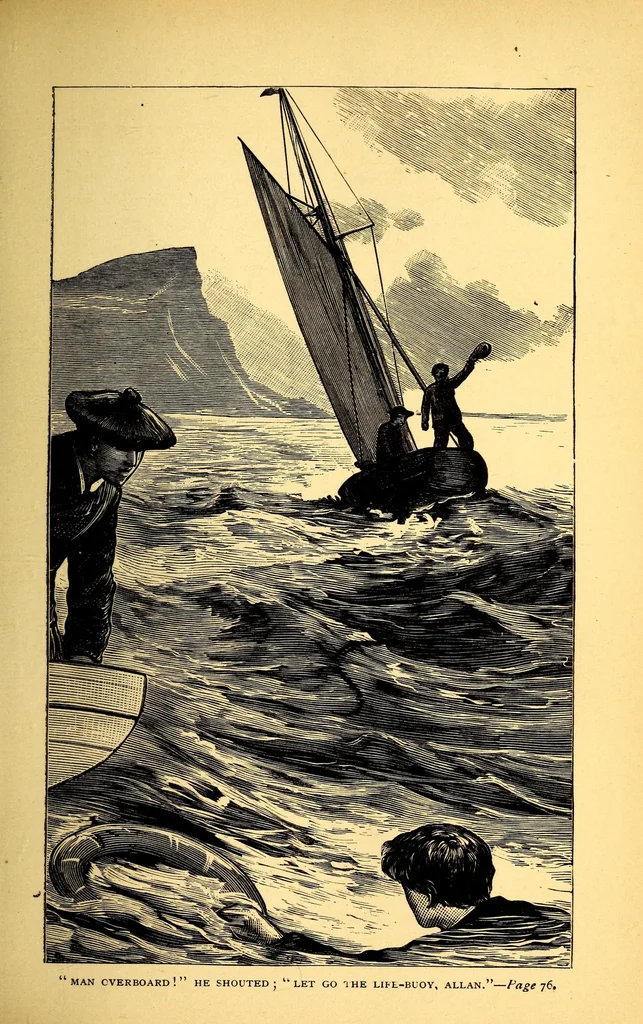 An illustration from The cruise of the Snowbird; a story of Arctic adventure, 1884, leaf 97