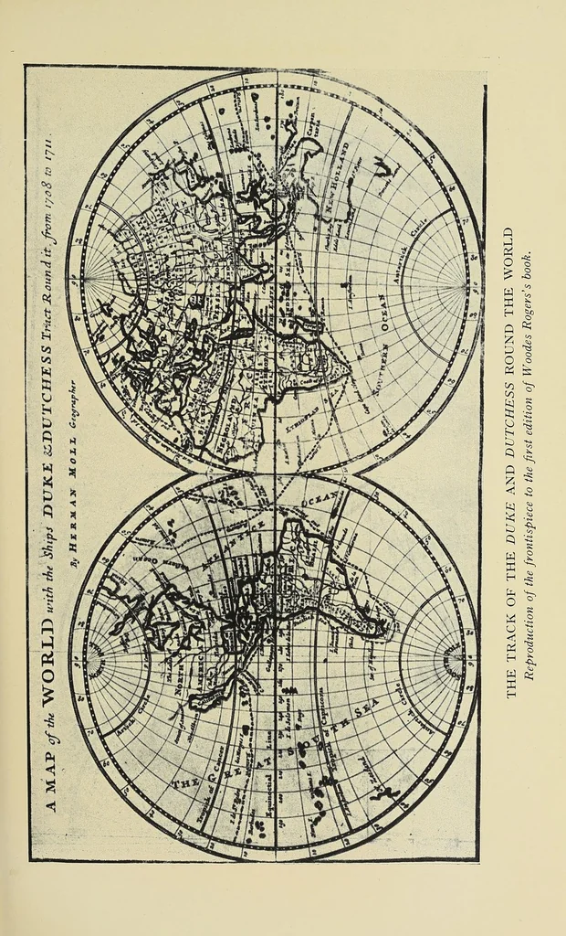 An illustration from A cruising voyage round the world, 1928, leaf 105