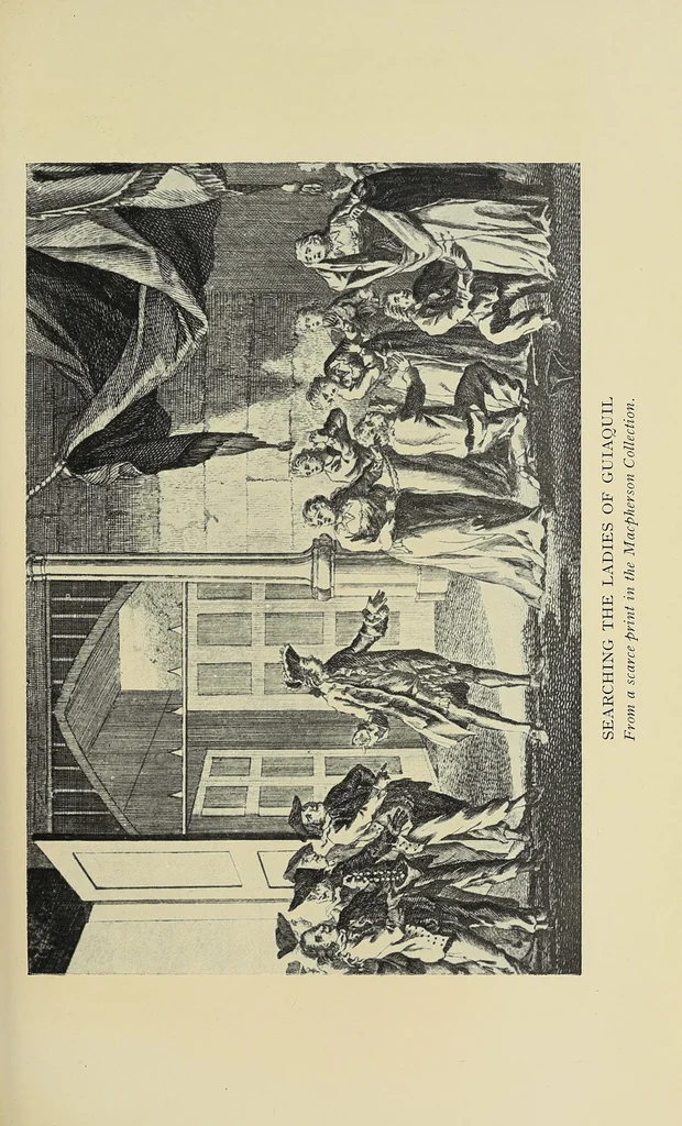 An illustration from A cruising voyage round the world, 1928, leaf 189