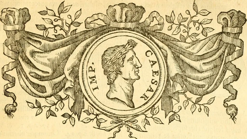 An illustration from C. Suetonius Tranquillus ex recensione Joannis Georgii Graevii ... : accedunt notae selectiores aliorum, 1708, leaf 1100