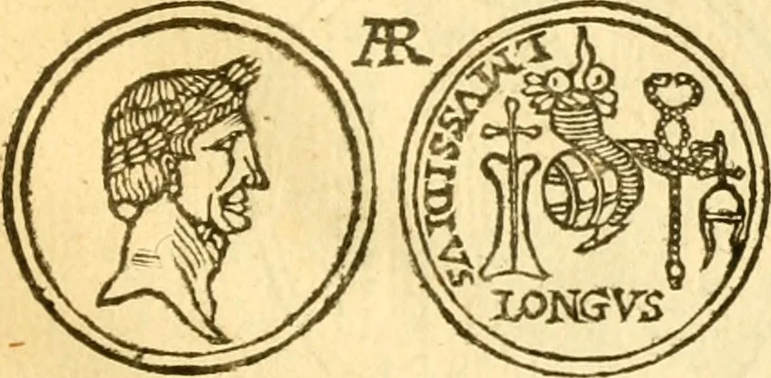 An illustration from C. Suetonius Tranquillus ex recensione Joannis Georgii Graevii ... : accedunt notae selectiores aliorum, 1708, leaf 1100