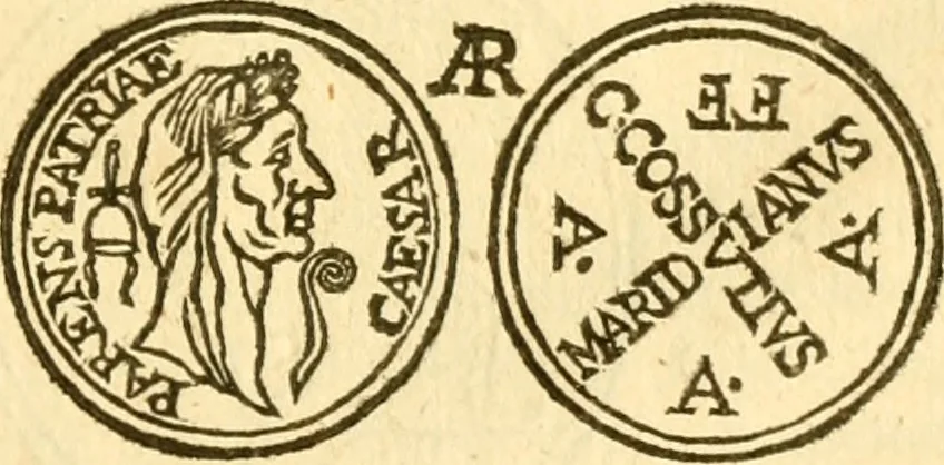 An illustration from C. Suetonius Tranquillus ex recensione Joannis Georgii Graevii ... : accedunt notae selectiores aliorum, 1708, leaf 1100