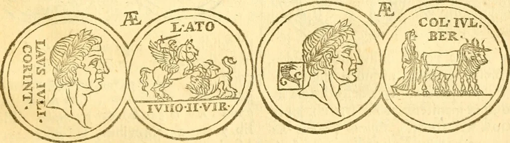 An illustration from C. Suetonius Tranquillus ex recensione Joannis Georgii Graevii ... : accedunt notae selectiores aliorum, 1708, leaf 1106