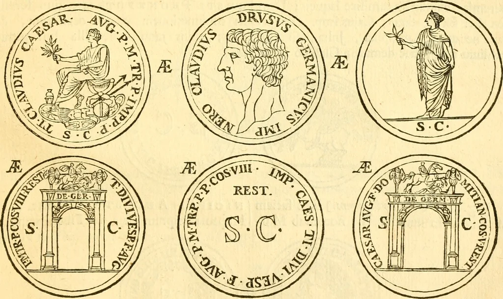 An illustration from C. Suetonius Tranquillus ex recensione Joannis Georgii Graevii ... : accedunt notae selectiores aliorum, 1708, leaf 1128
