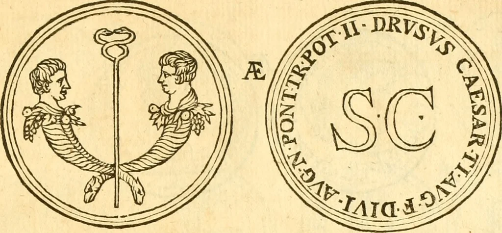 An illustration from C. Suetonius Tranquillus ex recensione Joannis Georgii Graevii ... : accedunt notae selectiores aliorum, 1708, leaf 1132