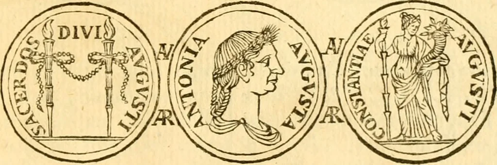 An illustration from C. Suetonius Tranquillus ex recensione Joannis Georgii Graevii ... : accedunt notae selectiores aliorum, 1708, leaf 1136