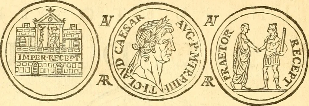 An illustration from C. Suetonius Tranquillus ex recensione Joannis Georgii Graevii ... : accedunt notae selectiores aliorum, 1708, leaf 1137
