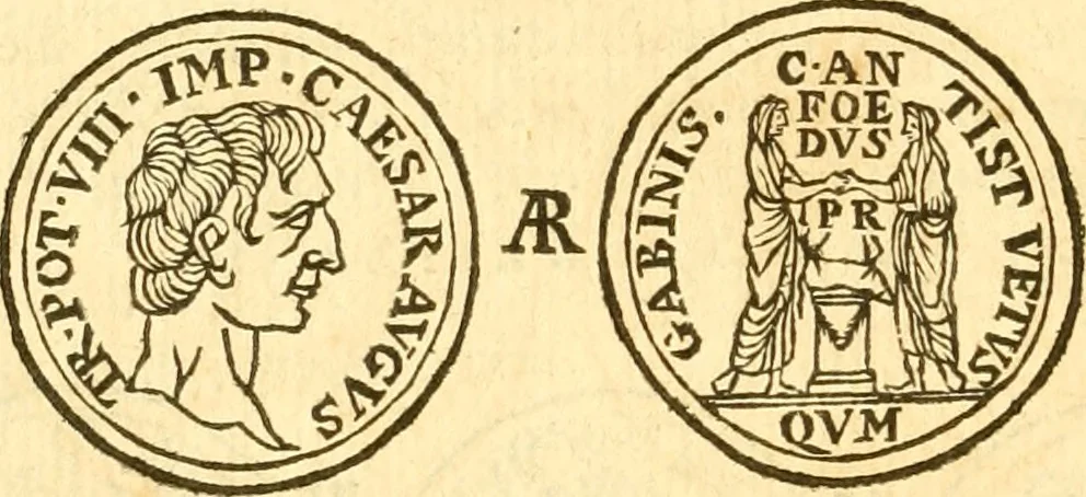 An illustration from C. Suetonius Tranquillus ex recensione Joannis Georgii Graevii ... : accedunt notae selectiores aliorum, 1708, leaf 1139