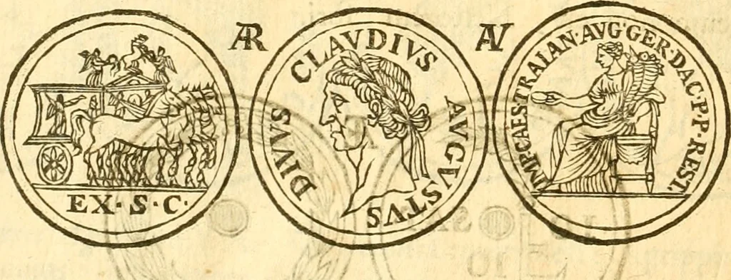 An illustration from C. Suetonius Tranquillus ex recensione Joannis Georgii Graevii ... : accedunt notae selectiores aliorum, 1708, leaf 1141