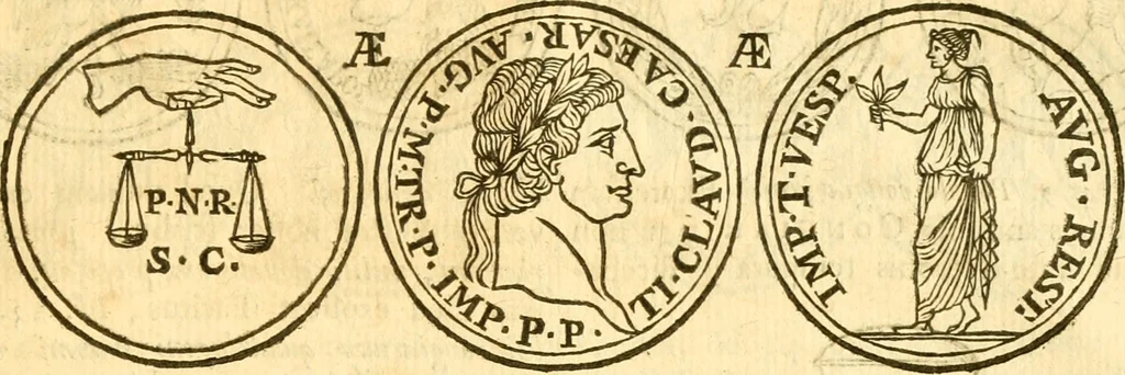 An illustration from C. Suetonius Tranquillus ex recensione Joannis Georgii Graevii ... : accedunt notae selectiores aliorum, 1708, leaf 1142